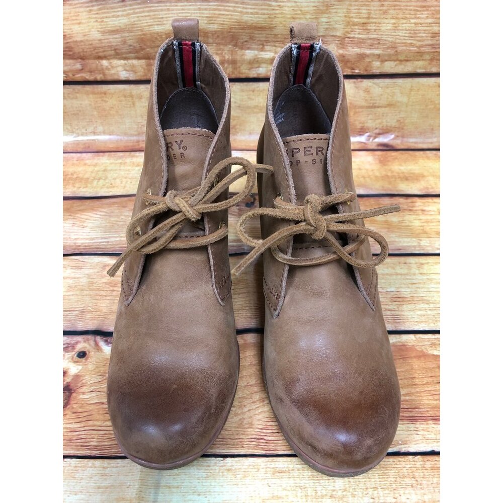 Sperry Top-Sider Harlow Wedge Ankle Boots Booties Shoes Womens 7.5 M (F6n)